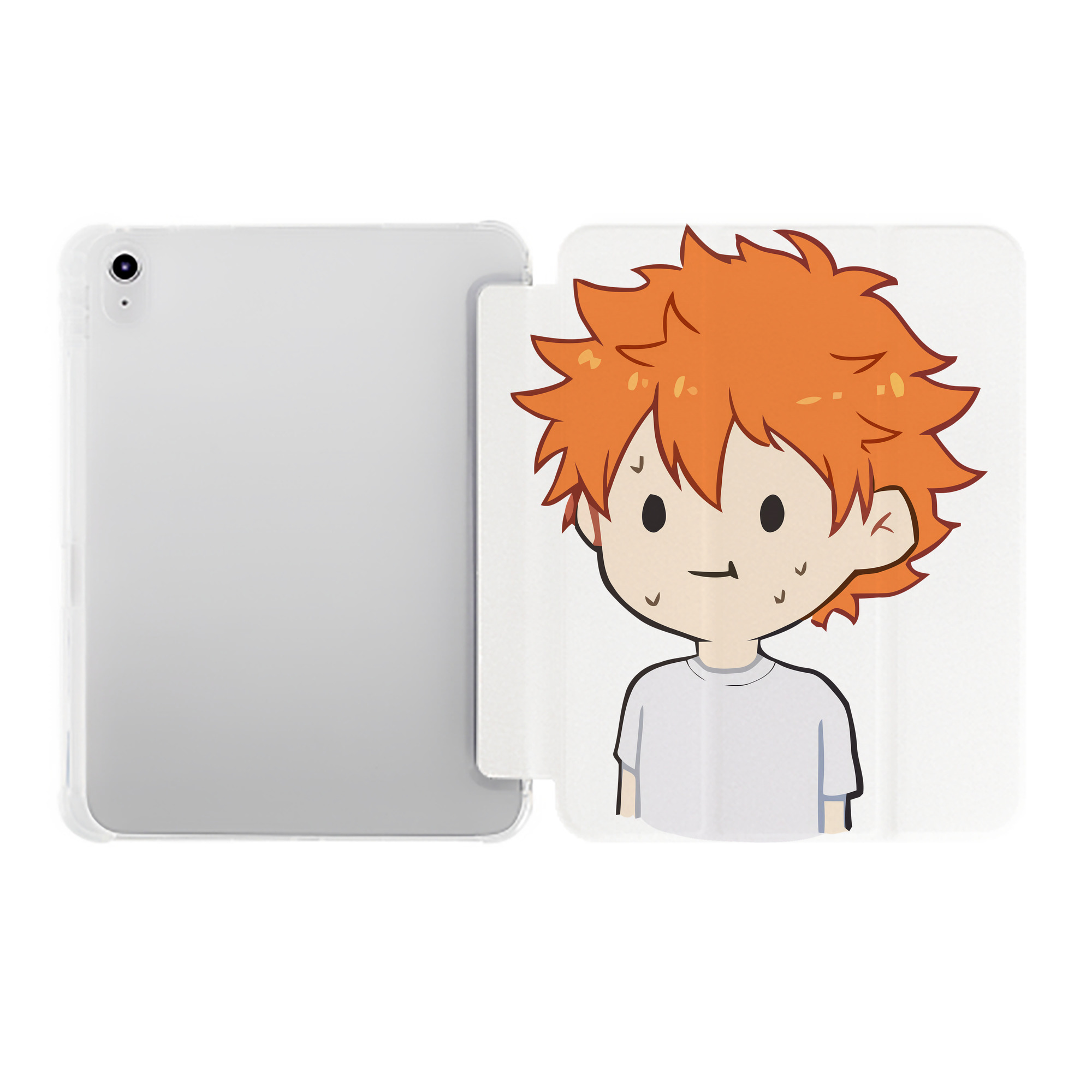 （画像用） ハイキュー!! Haikyu!! IPad ケース ペン収納付き 三つ折りスタンド PUレザー×シリコン 対応機種9.5/10.5/10.9インチ